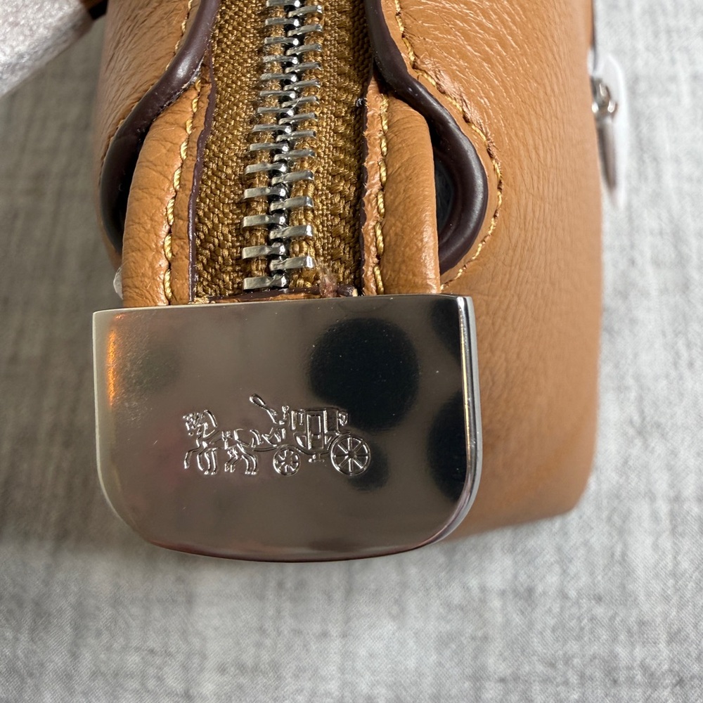 Coach Georgia Satchel Bag in Light Saddle/Silver NWT - Picture 4 of 10